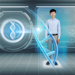 Người trẻ Việt Nam tìm hiểu DNA qua bảng điều khiển hiện đại.